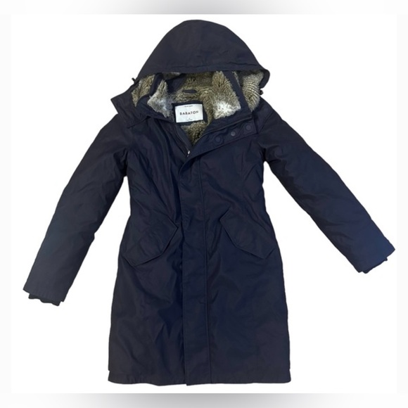 Babaton Oskar Parka in Navy Blue. XS. - Picture 8 of 9